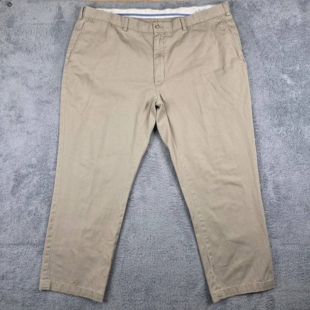 Polo Ralph Lauren Pants Mens 46Bx30 Tan Khaki Classic Fit Cotton Trousers Chinos